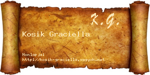 Kosik Graciella névjegykártya